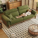 奶油風 日式牛油果色直排布沙發 OL-2236#