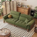 奶油風 日式牛油果色直排布沙發 OL-2236#