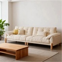 奶油風 直排大象耳朵雲朵布沙發 OL-5529#