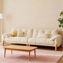 奶油風 直排大象耳朵雲朵布沙發 OL-5529#