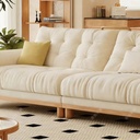 奶油風 直排大象耳朵雲朵布沙發 OL-5528#