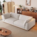 現代簡約風 直排設計師模塊可拆洗羽絨布沙發 OL-雅悅#