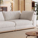 現代簡約風 直排設計師模塊可拆洗羽絨布沙發 OL-雅悅#