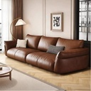 現代簡約風 小戶型復古直排真皮沙發 OL-2893#
