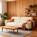 北歐風 直排小戶型雲朵實木布沙發 OL-曦日#