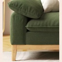 北歐風 小戶型實木燈芯絨豆腐塊布沙發 OL-YM508#