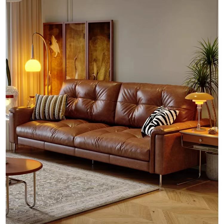 中古侘寂風 皮沙發 OL-星雲#