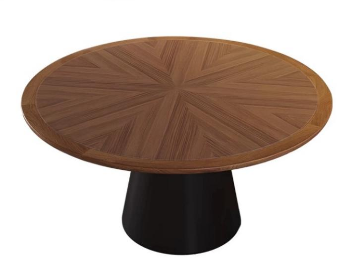 中古剎寂 岩板 圓形實木餐桌HCT211#OL