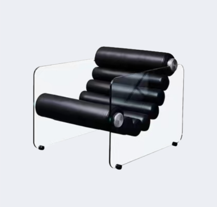 義式極簡 設計師款 皮面 懸浮躺椅YFN-K215