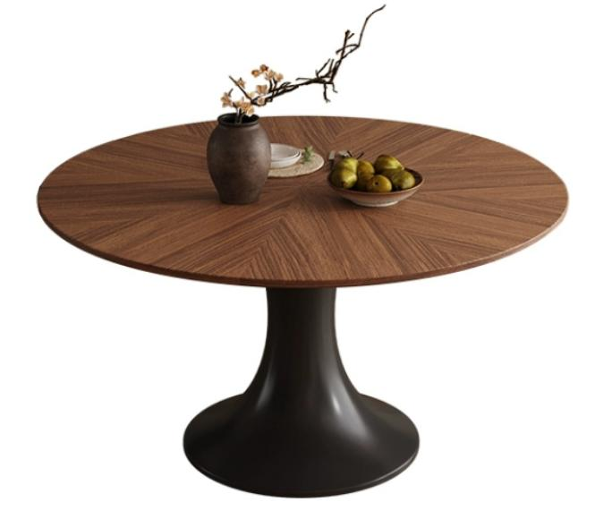 中古刹寂 加厚實木 圓形餐桌QC-60#OL