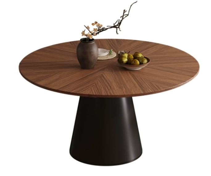 中古刹寂 加厚實木 圓形餐桌QC-59#OL