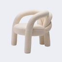 義式極簡 設計師款 異形 布藝扶手椅YFN-K191