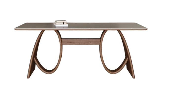 中古刹寂 岩板  長形實木餐桌QC-57#OL