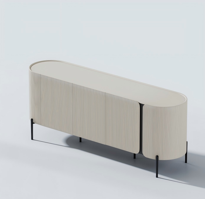 義式極簡  烤漆金屬腳 餐邊櫃（尺寸訂製）