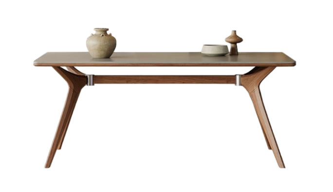 中古刹寂 岩板 長形實木餐桌G801#OL