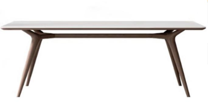 中古刹寂 岩板 長形實木餐桌914#OL