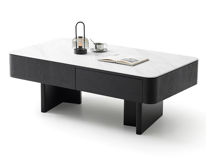 義式極簡 現代設計 石面茶几 YJJ-2532#