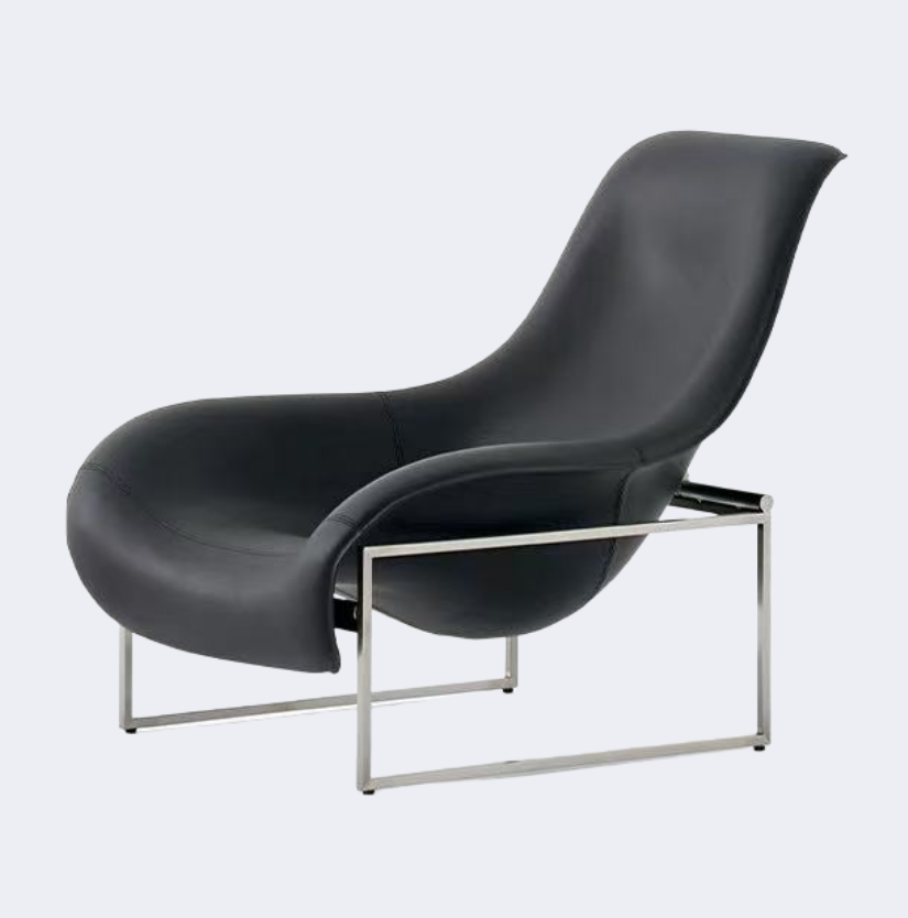 義式極簡 設計師款 皮面 鴨舌椅YFN-HT038