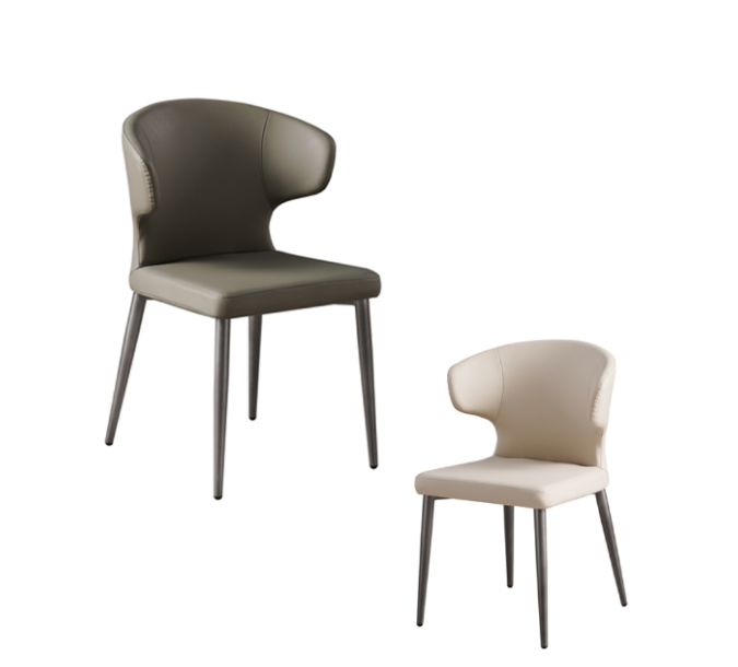 義式簡約 高扶手靠背 皮質餐椅 YJJCY828  