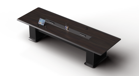 3.6米 會議檯面 JA-C03-36會議（標配普通線盒蓋）