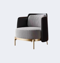 現代輕奢 布藝軟包 休閑單椅YFN-AC040-2