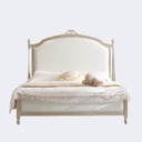 美式輕奢 房間  莫奈公主 真皮床架QJ-FA68