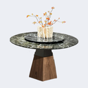 義式極簡 奢石 那秋綠 帶轉盤圓臺SL-2521#