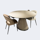 義式極簡 可伸縮 岩板圓臺SL-2523#旋轉摺叠