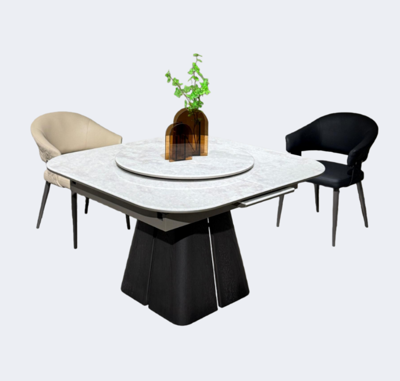 義式極簡 奢石 潘多拉白 可拉伸方臺SL-2515#