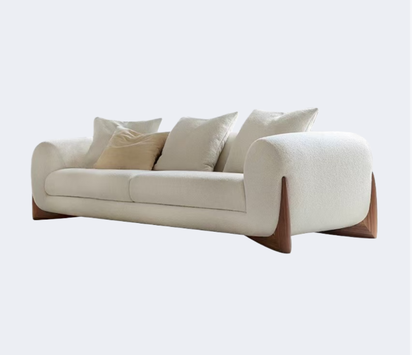 義式極簡 設計師款 實木 布藝沙發QY-S1520