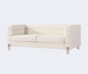 義式極簡 設計師款 金屬脚 布藝沙發QY-S1447