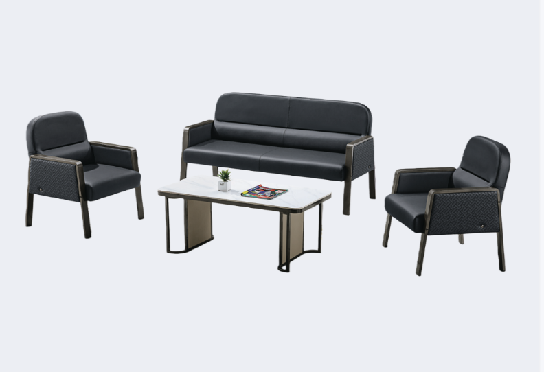 辦公家具 皮面 組合沙發(不含茶几)ZY-S325-1