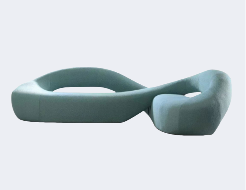 義式極簡 設計師款 布藝 蛇形沙發QY-S1335