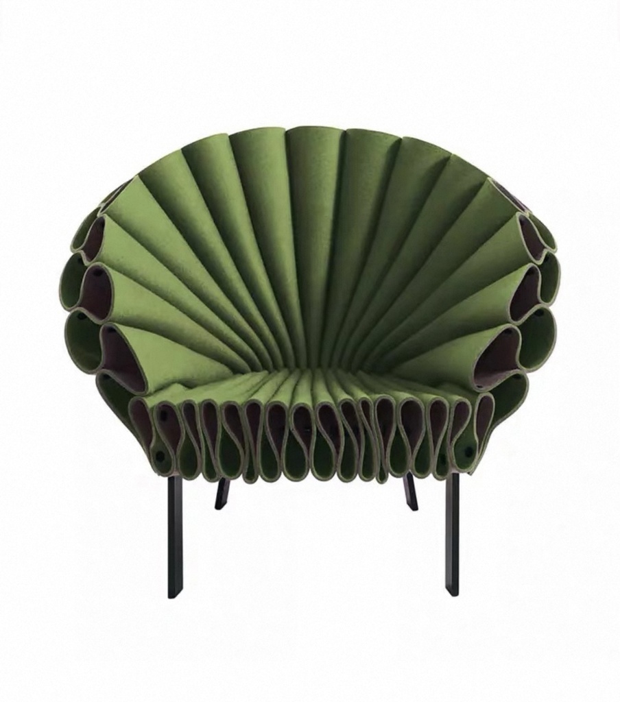 Roma系列孔雀單人休閒椅RM-LC-001綠