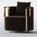 輕奢風 Hikari絨布單人椅 YFN-K002-B