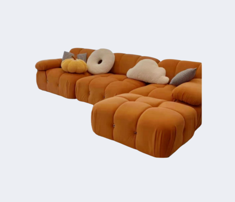 義式極簡  設計師款 布藝休閑單椅YFN-K045