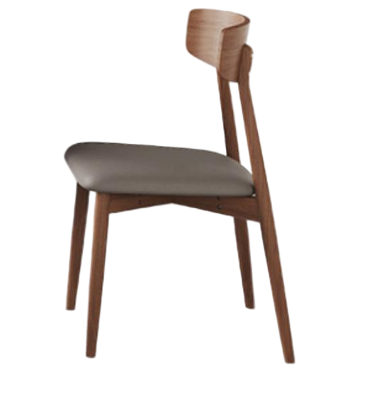 北歐風 高度回彈海綿 實木脚餐椅680#OL