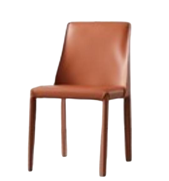 現代簡約 馬鞍皮餐椅馬鞍椅#OL