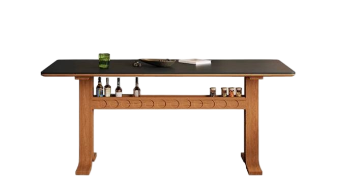 中古刹寂 岩板 實木長形餐桌HX2501#OL