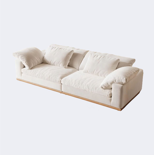 現代簡約風 大象耳朵 實木架布藝沙發OL-雅悅#