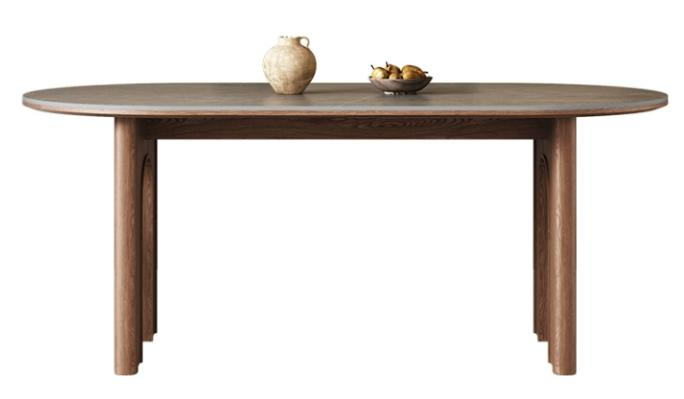 中古刹寂 岩板 長形實木餐桌715#OL