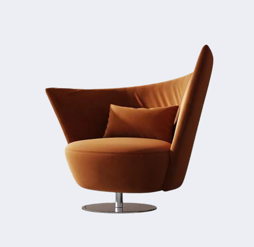 義式極簡 設計師款 異形 布藝扶手椅YFN-K181