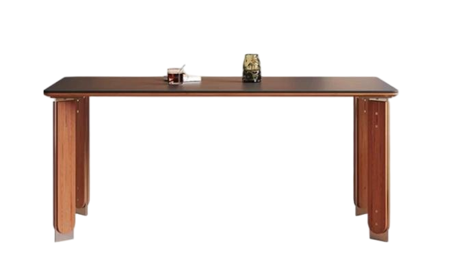 中古刹寂 岩板 長形實木餐桌8141#OL