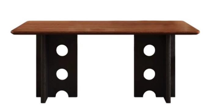 中古風 加厚實木 長形餐桌2404#OL