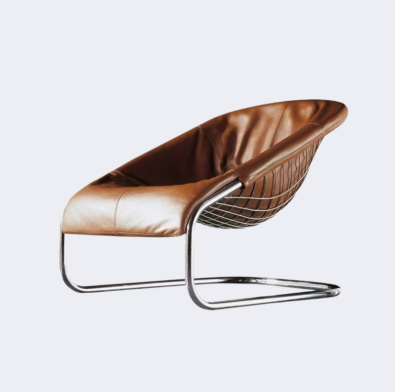 義式極簡 設計師款 金屬 扶手躺椅YFN- K292