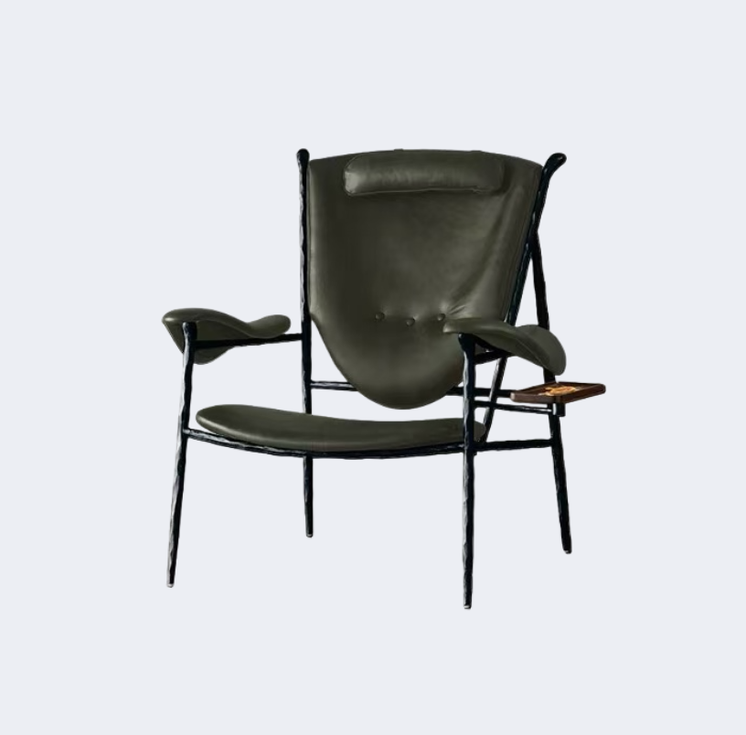 義式極簡 設計師款 皮面 酋长椅YFN-K253