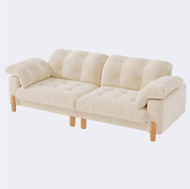 奶油風 靠背拉扣 布藝沙發OL-2239#