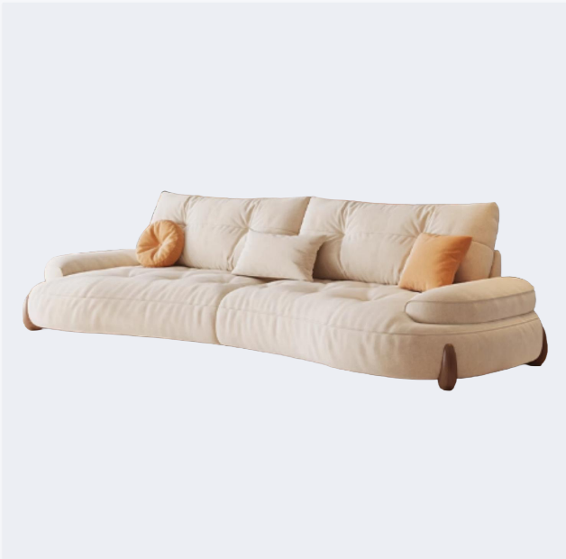 奶油風 弧形 矮脚 泡芙沙發OL-2897#