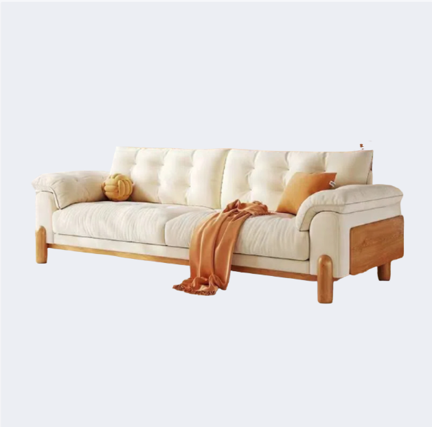 北歐風 實木底座 布藝沙發OL-552#