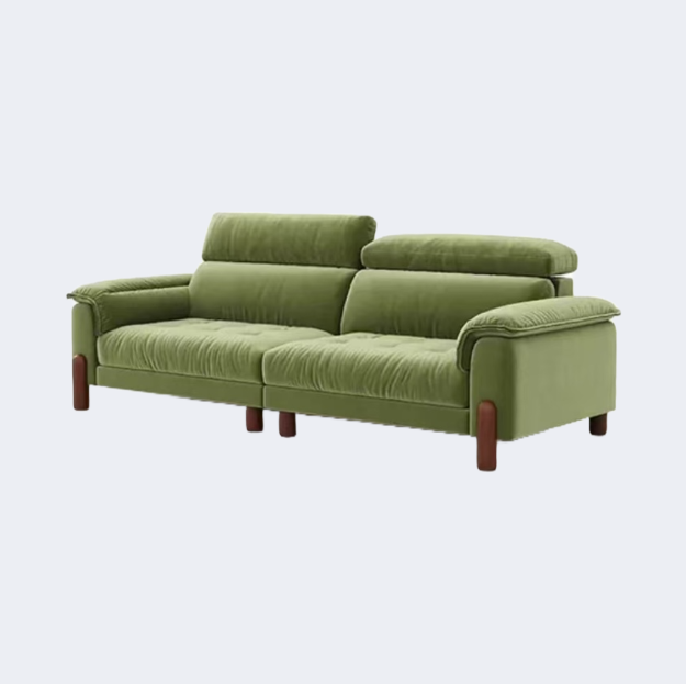 現代簡約風 實木脚 扶手布藝沙發OL-2237#